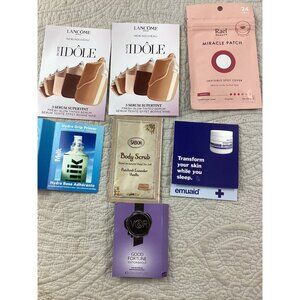 Sample set of 7 skincare items* Lancome* V&R*Sabon *Rael*Serum* Fragrance *Scrub